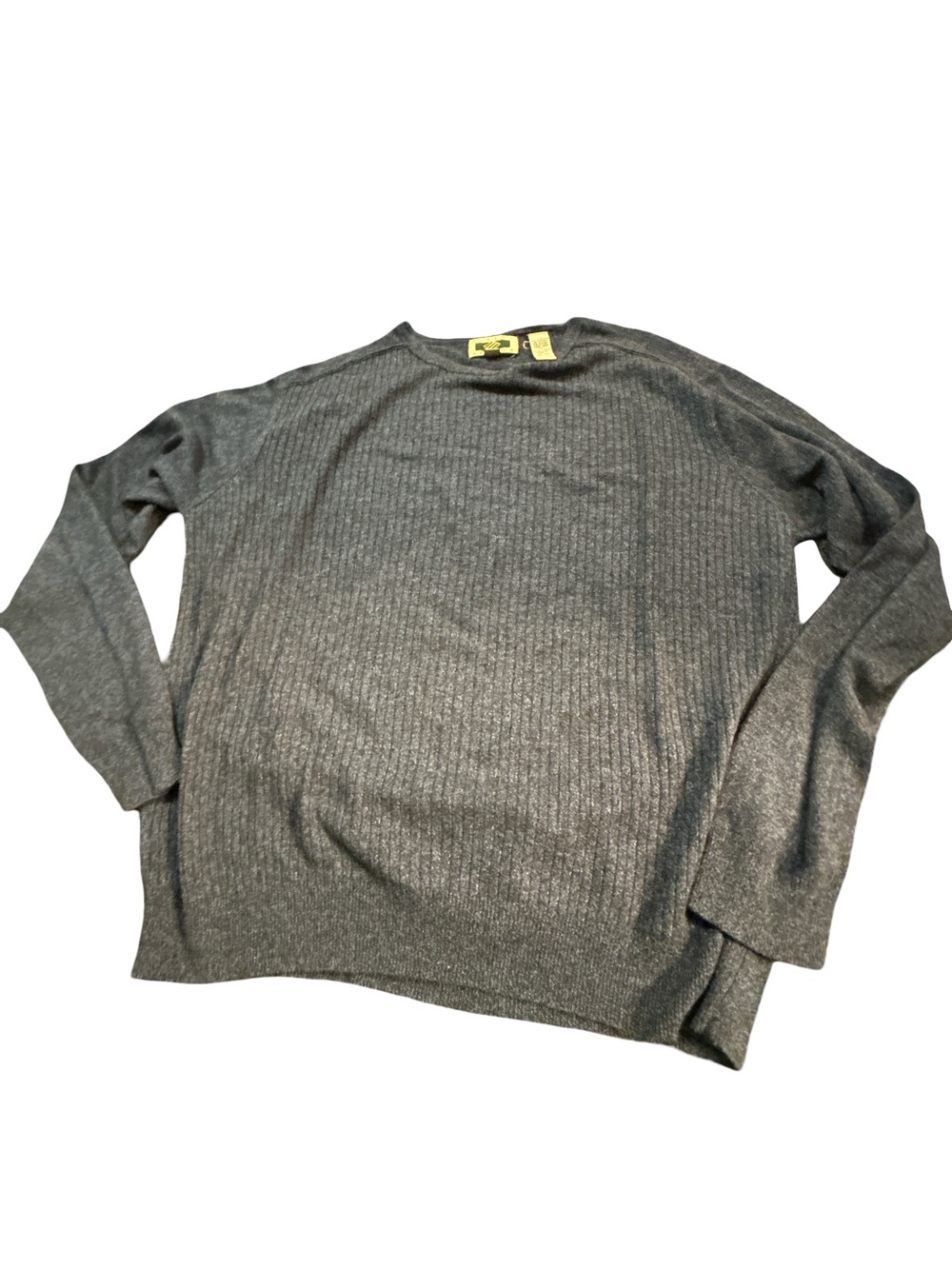 Vintage Joseph Abboud Wool Silk Blend Knit Sweater Mens Large Heathered Blue